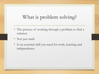 Ps session 1 introduction to problem solving | PPTX