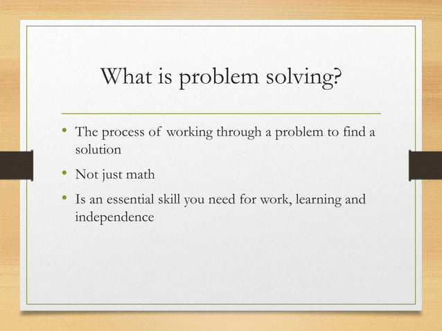 Ps session 1 introduction to problem solving | PPT