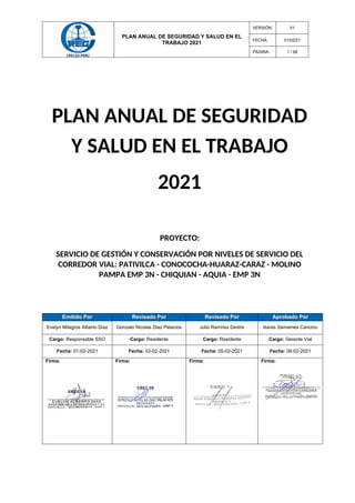 PSST-PGV Plan Anual de Seguridad y Salud en el Trabajo 2021 CREC10 ...