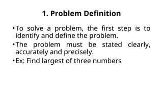 Problem Solving Techniques notes for Unit 1 | PPT