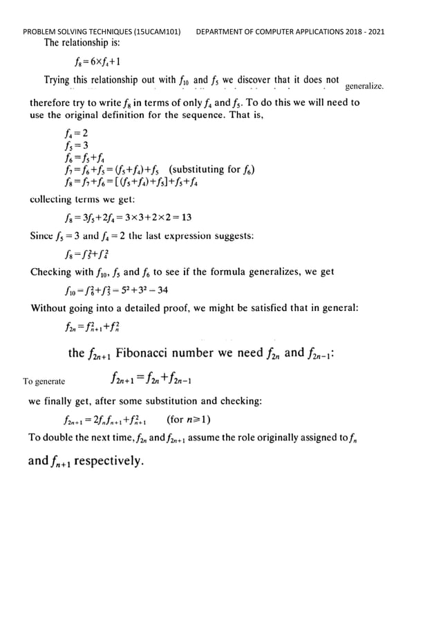 PROBLEM SOLVING TECHNIQUES | DOC | Programming Languages | Computing