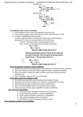 PROBLEM SOLVING TECHNIQUES | DOC