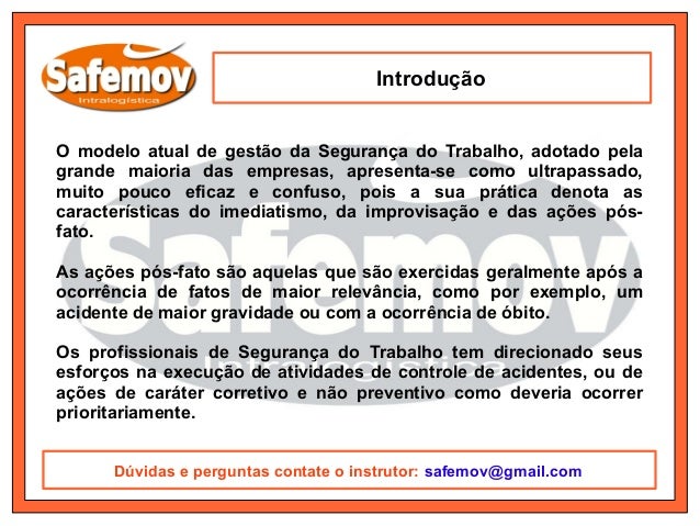 Pos em segurança do trabalho Pos em segurança do trabalho