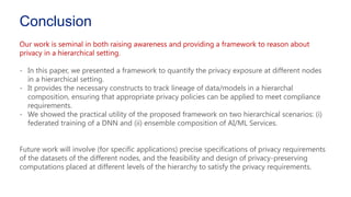 A Privacy Framework for Hierarchical Federated Learning | PPTX