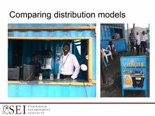 Comparing distribution models
 