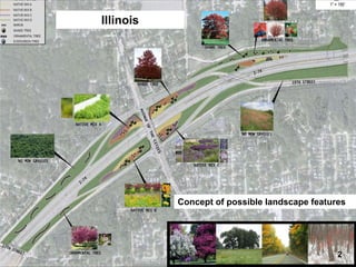 Illinois

I-74 Final Design – Landscaping

Concept of possible landscape features

2

 