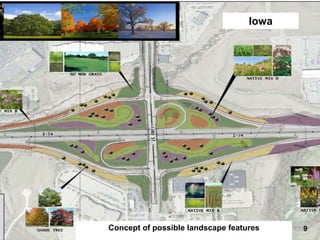 Iowa

I-74 Final Design – Landscaping

Concept of possible landscape features

9

 