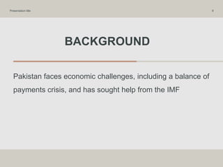 pst ppt.pptx for imf and Pakistan study and transport sector | PPTX