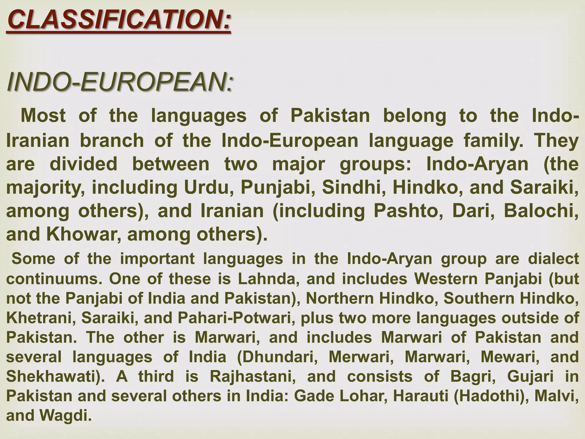 Kpk Language languages of Pakistan | PPTX