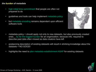 Why documenting research data? Is it worth the extra effort? learnings from the Fakara metadata encoding exercise