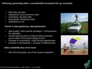 Why documenting research data? Is it worth the extra effort? learnings from the Fakara metadata encoding exercise