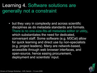 Why documenting research data? Is it worth the extra effort? learnings from the Fakara metadata encoding exercise