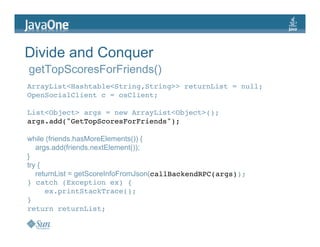 JavaOne: Creating Serverside and Mobile Mashups with the OpenSocial Java client libraries