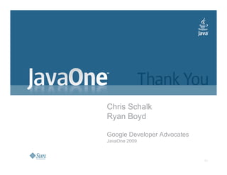 JavaOne: Creating Serverside and Mobile Mashups with the OpenSocial Java client libraries