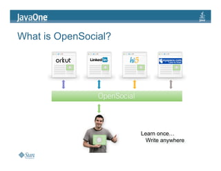 JavaOne: Creating Serverside and Mobile Mashups with the OpenSocial Java client libraries