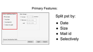 Split pst file | PPTX