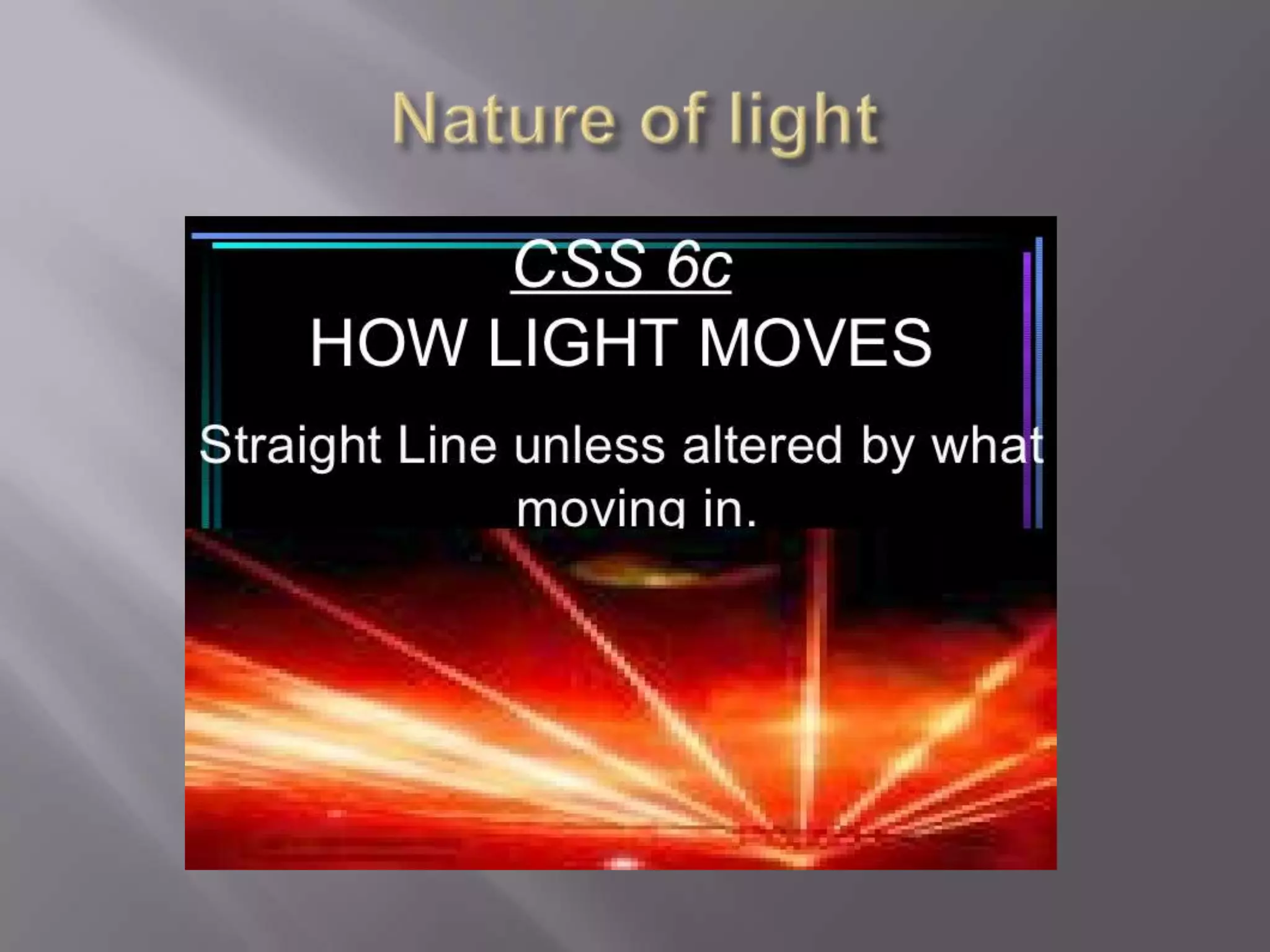 Pstti concept of light