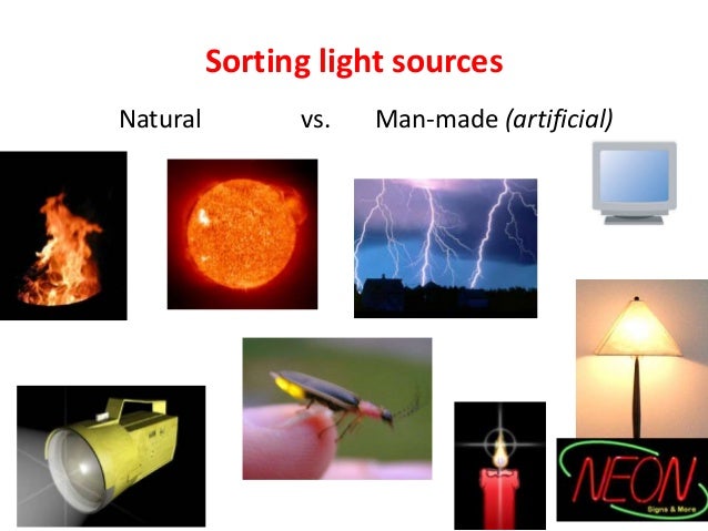 Worksheets Natural And Artificial Sources Of Light Worksheet pstti light day night sorting sources natural vs man made artificial