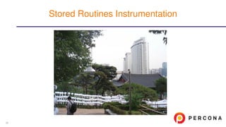 Stored Routines Instrumentation
30
 