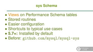 MySQL Performance Schema in Action: the Complete Tutorial | PDF