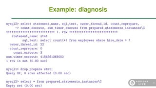 Sql Statement Executed Rows Affected MySQL Performance Schema in Action: the Complete Tutorial | PDF