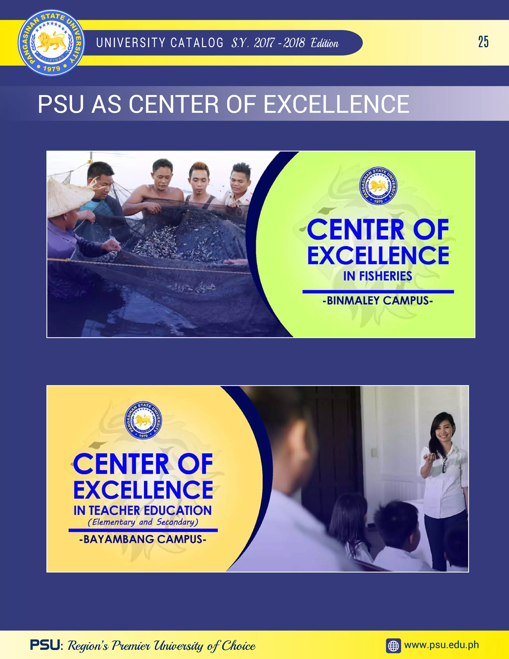 Pangasinan State University Catalog S.Y 20172018 PDF