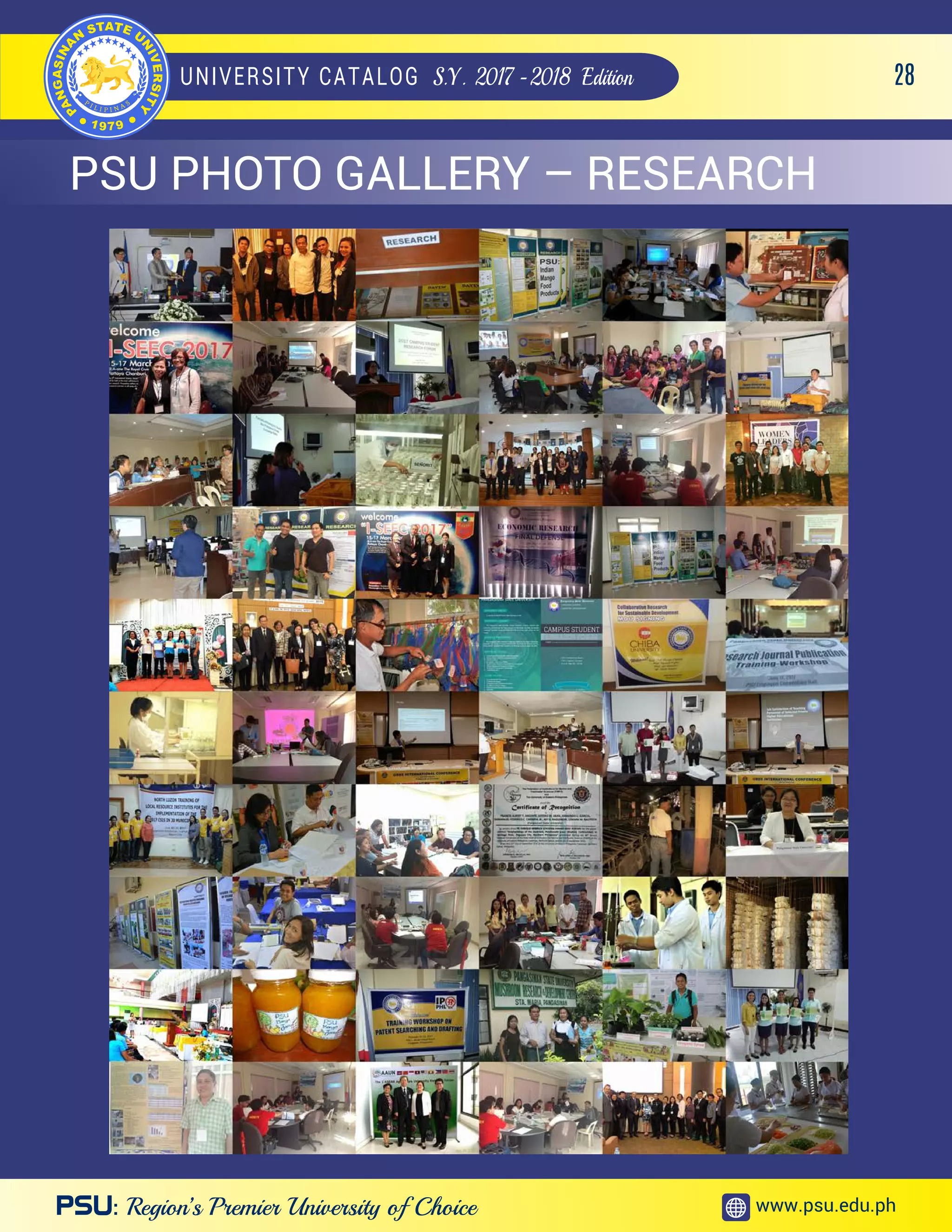 Pangasinan State University Catalog S.Y 20172018 PDF