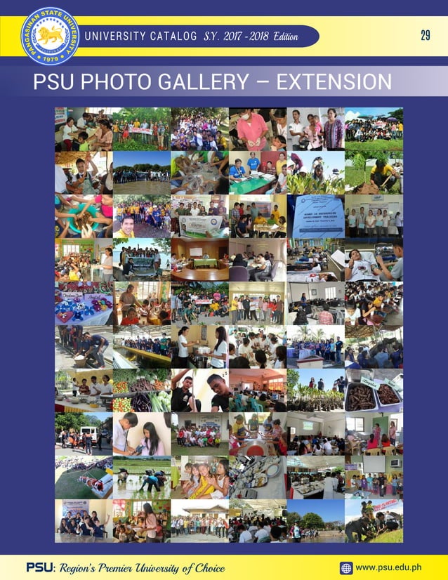 Pangasinan State University Catalog S.Y 20172018 PDF
