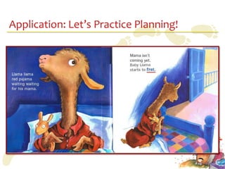 Application: Let’s Practice Planning!
 