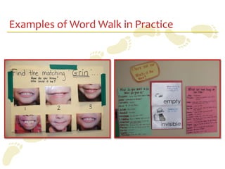 Examples of Word Walk in Practice
 