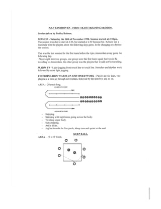 Psv eindhoven senior and youth training sessions