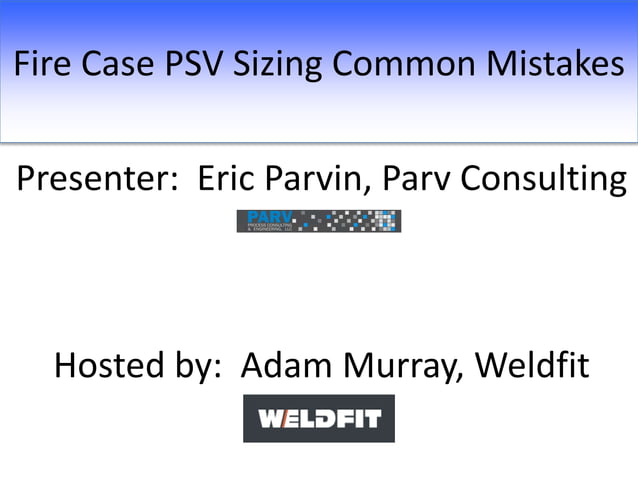Psv fire training weldfit | PPTX