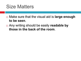 Ps visual aids | PPTX