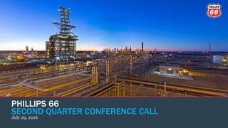 PHILLIPS 66
SECOND QUARTER CONFERENCE CALL
July 29, 2016
 