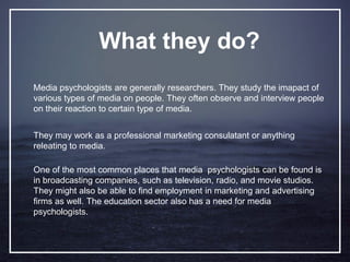 Media Psychology 