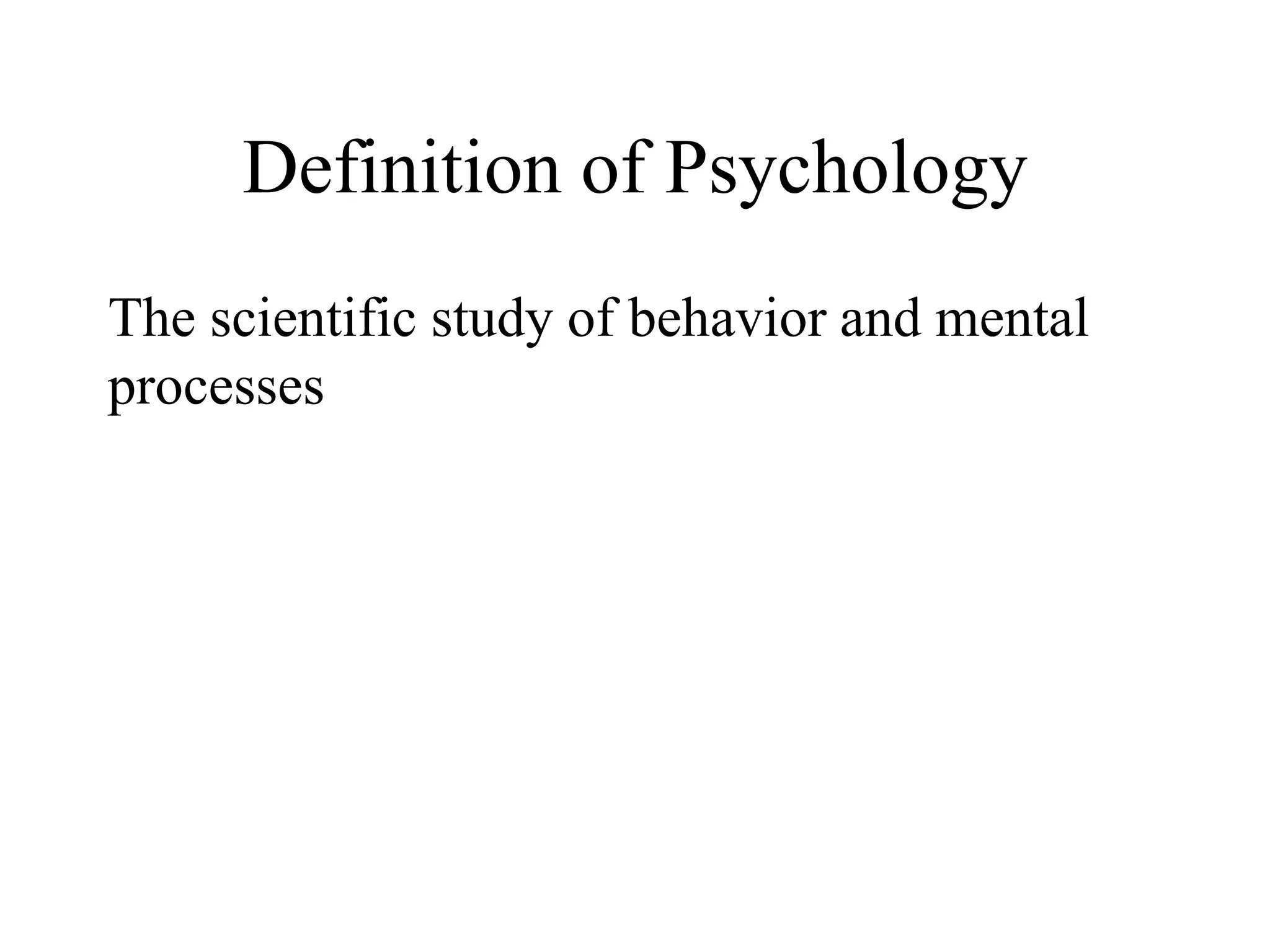 intro to Psychology | PPT