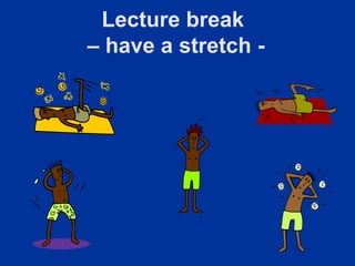 Lecture break
– have a stretch -
 