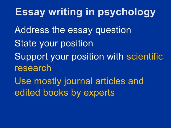 essays on psychology Free essays on psychology available at echeatcom, the largest free essay community. essays on psychology Free essays on psychology available at echeatcom, the largest free essay community.
