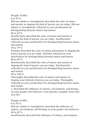 PSY105 Assignment 1 Retrospective Analysis of PersonalityCrit.docx