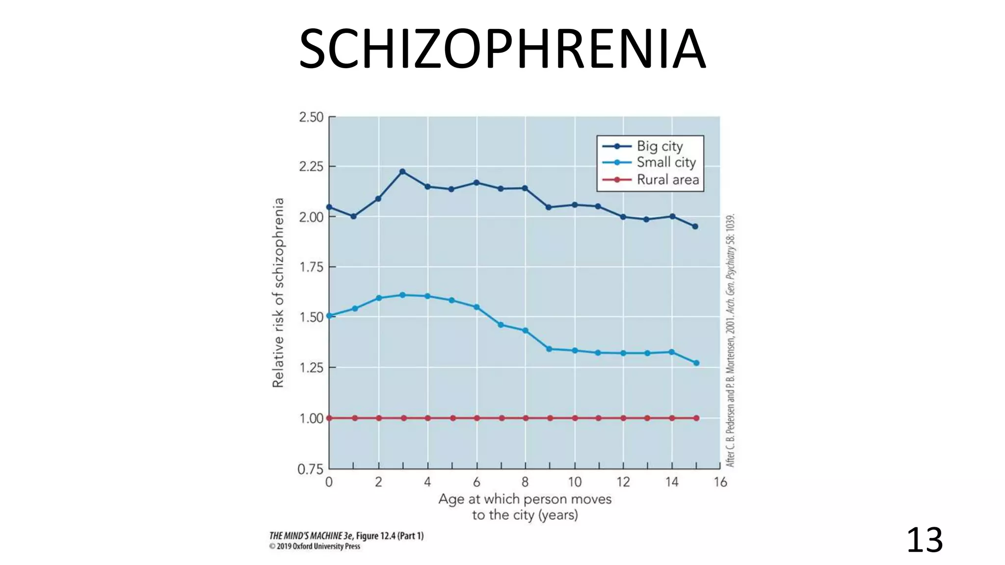 13
SCHIZOPHRENIA
 