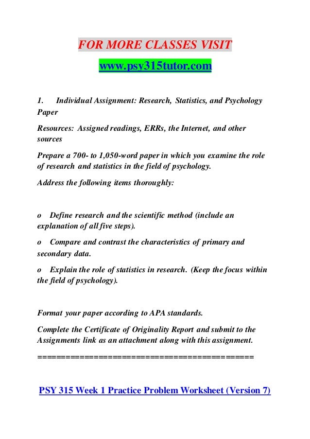 Psy 315 Tutor Education Your Life Psy315tutor Com