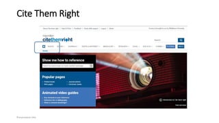 Cite Them Right
Presentation title
 