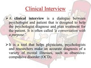 Clinical Interview | PPTX