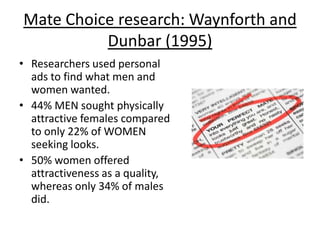 Biosocial
Looks at how your biology effects
how people in society act towards
you
 