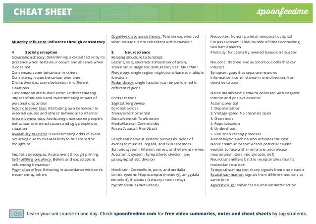 student development theory cheat sheet