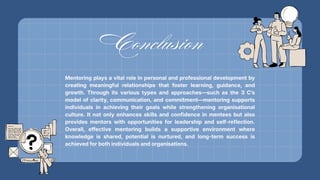 Effective Mentoring for Personal and Professional Growth: Models and ...