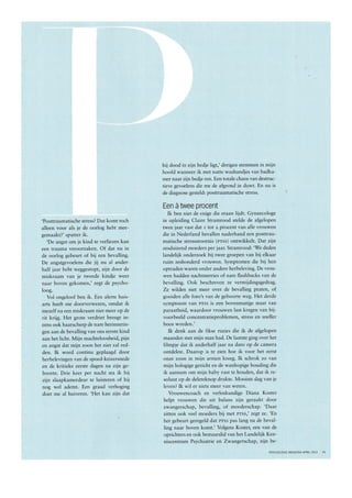 'Het is mijn schuld dat de baby kapot is' in Psychologie Magazine, april 2013  