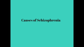 Schizophrenia Class Report (MENTAL DISORDER)