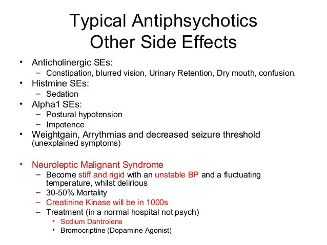 Procyclidine Side Effects