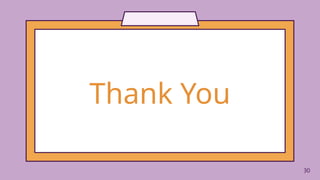 Thank You
30
 